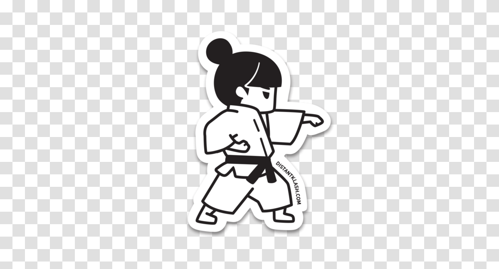 Girl Martial Arts Sticker Distant Klash, Grenade, Bomb, Weapon, Weaponry Transparent Png