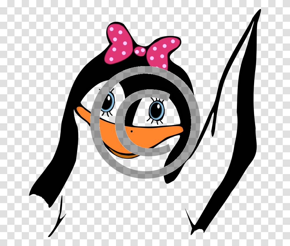Girl Penguin Clip Art, Face, Bird, Animal Transparent Png