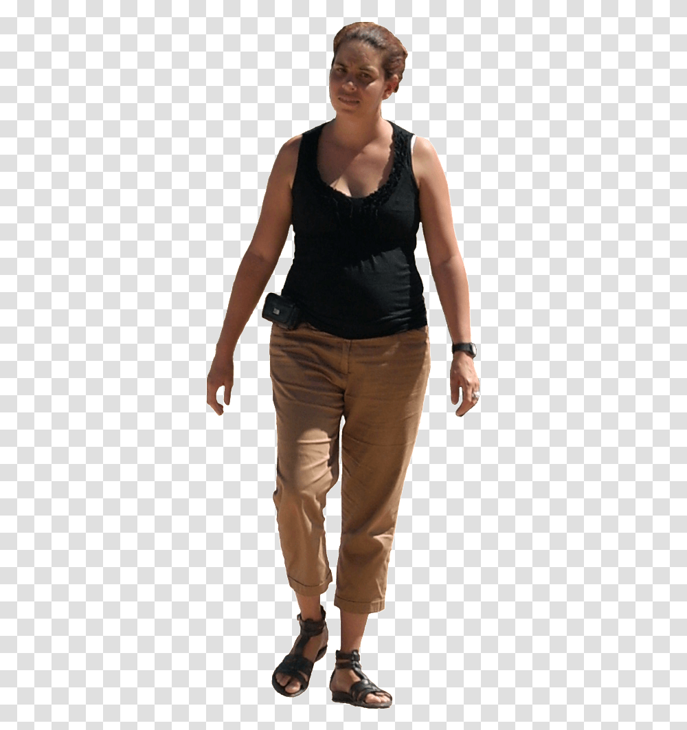 Girl People Walking, Pants, Person, Undershirt Transparent Png