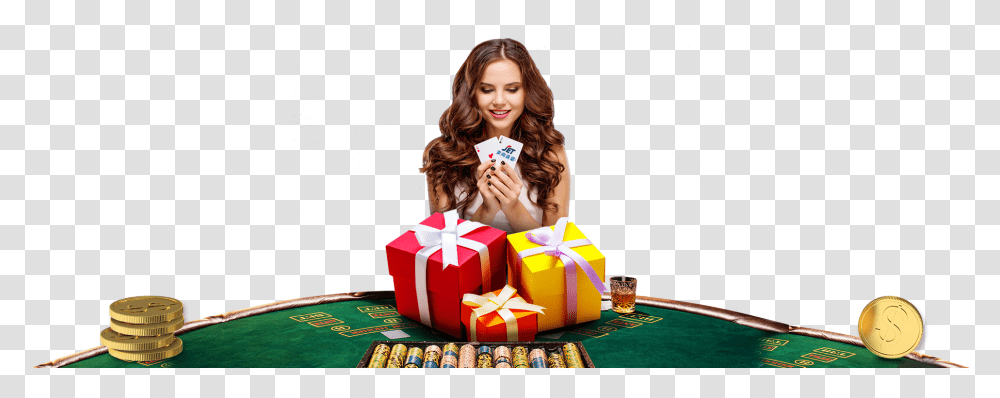 Girl, Person, Human, Gambling, Game Transparent Png