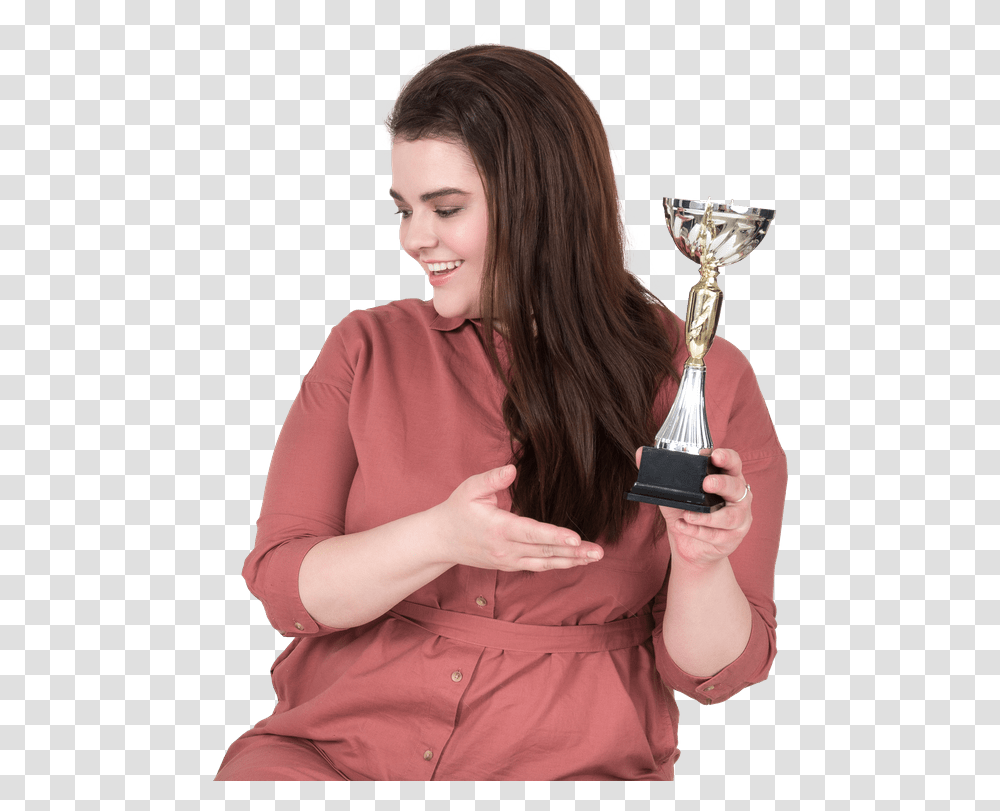 Girl, Person, Human, Trophy Transparent Png