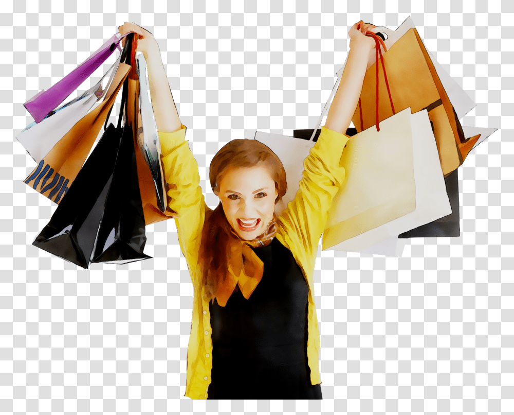Girl, Person, Shopping, Tent Transparent Png