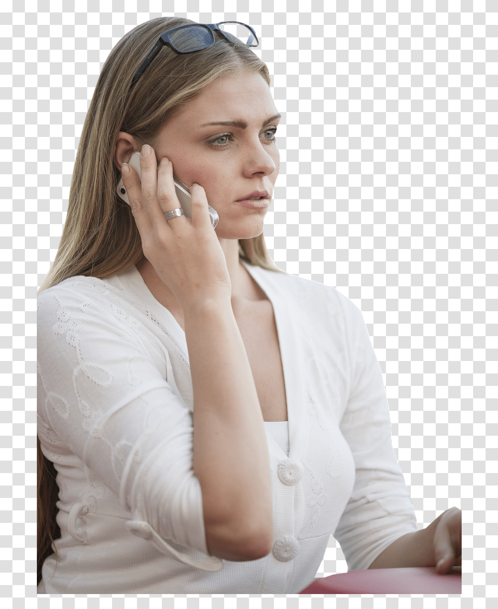 Girl Phone Call Blonde Free Photo On Pixabay, Long Sleeve, Clothing, Person, Finger Transparent Png
