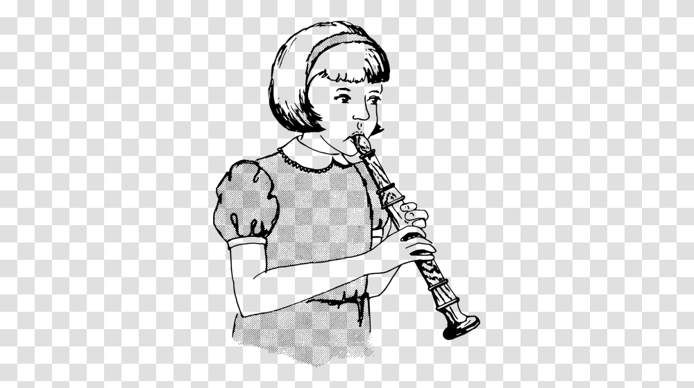 Girl Playing A Recorder, Gray, World Of Warcraft Transparent Png