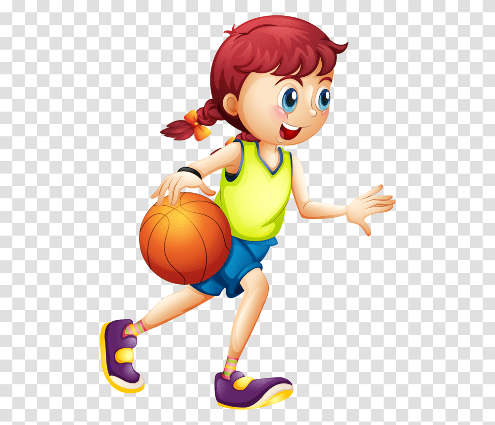 Girl Playing Basketball Playing Basketball Clipart, Person, Human, People, Team Sport Transparent Png