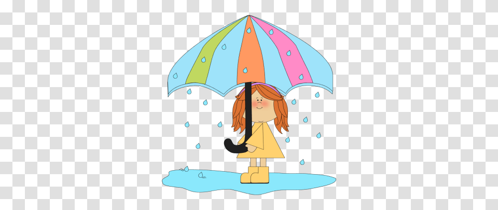 Girl Playing In The Rain Plps Clip Art Rain And Plays, Helmet, Apparel, Umbrella Transparent Png