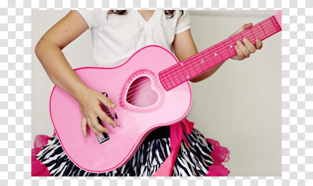 Girl Playing Schoenhut Acoustic Guitar Pink Pink Guitar, Leisure Activities, Musical Instrument, Bass Guitar, Person Transparent Png