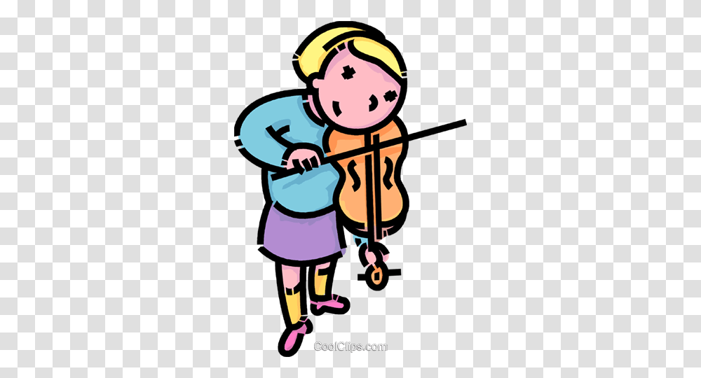 Girl Playing The Violin Royalty Free Vector Clip Art Illustration, Leisure Activities, Performer, Musical Instrument, Viola Transparent Png