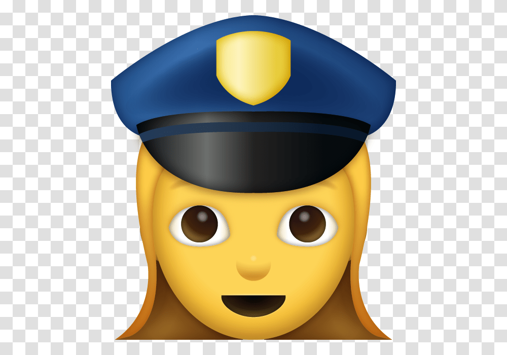 Girl Police Emoji, Helmet, Apparel, Toy Transparent Png