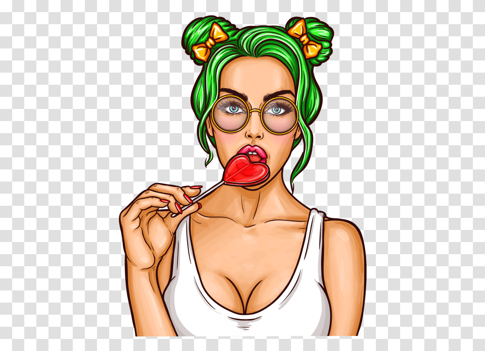 Girl Pop Art Image Free Download Searchpng Hot Girl Pop Art, Food, Candy, Person, Human Transparent Png