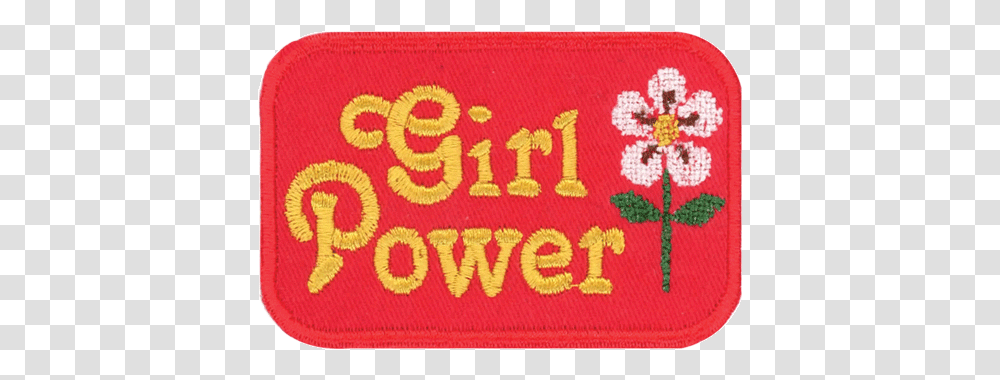 Girl Power Patchyalater Patch Patches Label, Rug, Pattern, Floral Design Transparent Png