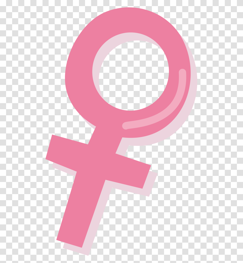 Girl Power Sign, Cross, Rattle Transparent Png