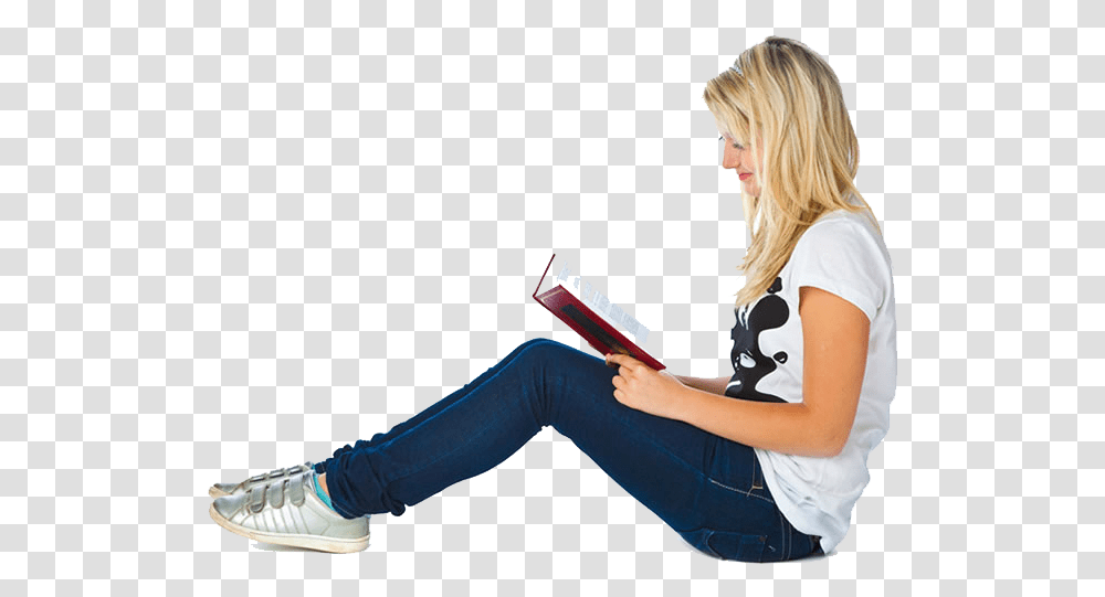 Girl Read Book, Shoe, Footwear, Person Transparent Png