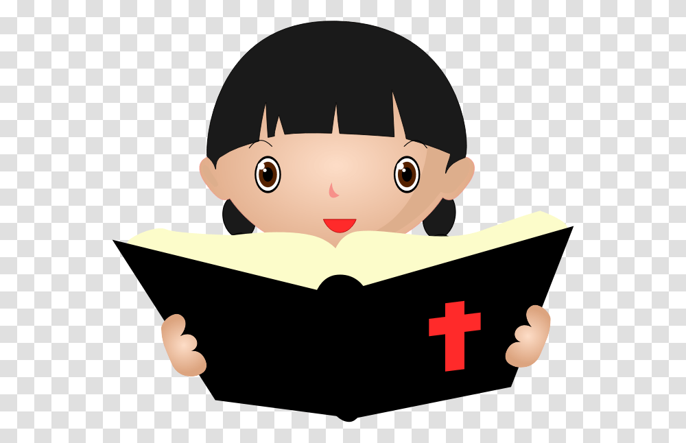 Girl Reading Bible Clipart, Drawing, Doodle, Toy Transparent Png