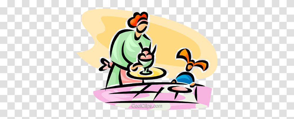 Girl Receiving An Ice Cream Treat Royalty Free Vector Clip Art, Curling, Sport, Sports, Poster Transparent Png