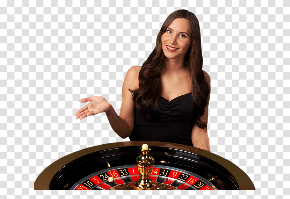 Girl Roulette Wheel, Person, Human, Gambling, Game Transparent Png