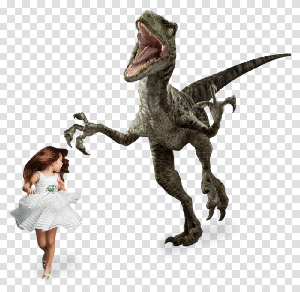 Girl Running Dinosaurios Fondo Transparente, Person, Human, Reptile, Animal Transparent Png