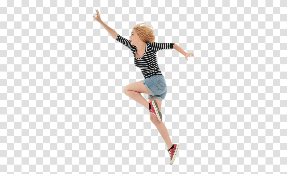 Girl Running Jumping Action Poses Photo Reference, Person, Human, Dance, Dance Pose Transparent Png