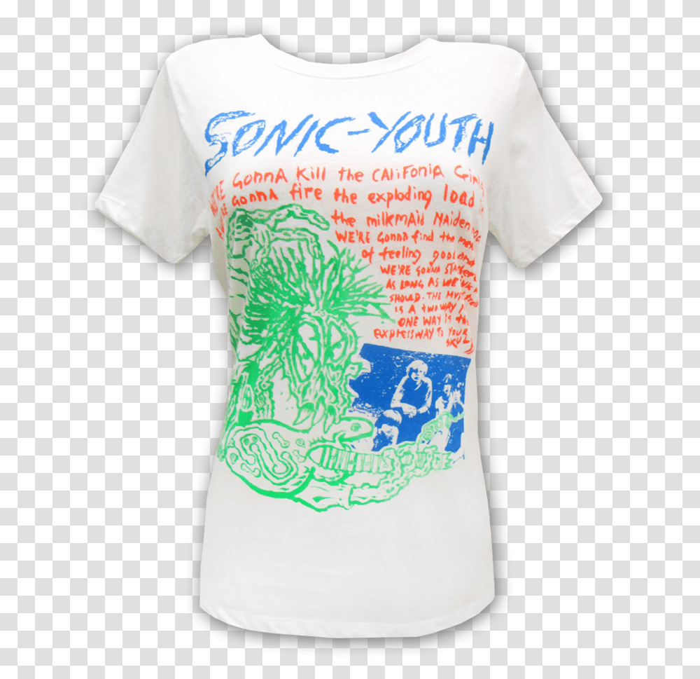Girl's Savage T Shirt Sonic Youth Kool Thing T Shirt, Apparel, T-Shirt Transparent Png