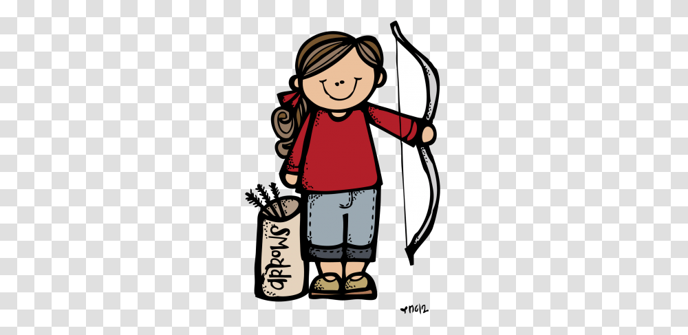 Girl Scout Zombie Clipart Black And White, Archery, Sport, Bow, Sports Transparent Png
