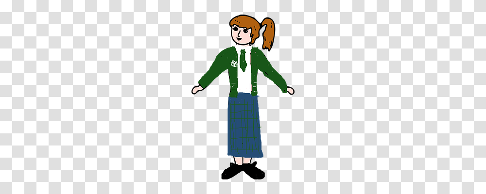 Girl Scouts Person, Green, Costume Transparent Png