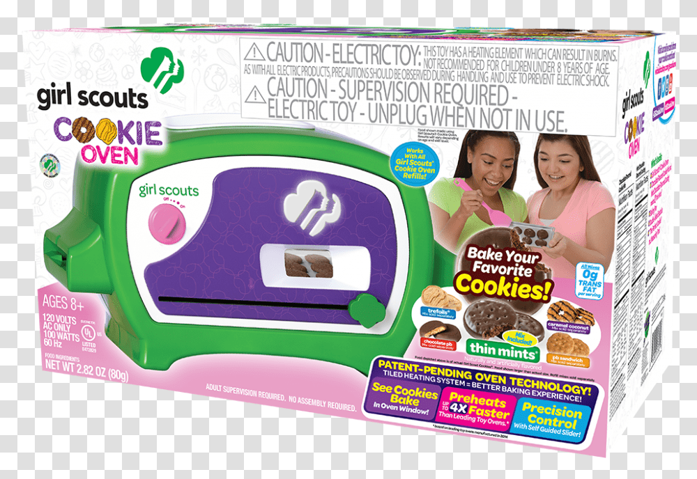 Girl Scouts Cookie Oven Girl Scout Easy Bake Oven, Person, Human, Advertisement, Poster Transparent Png