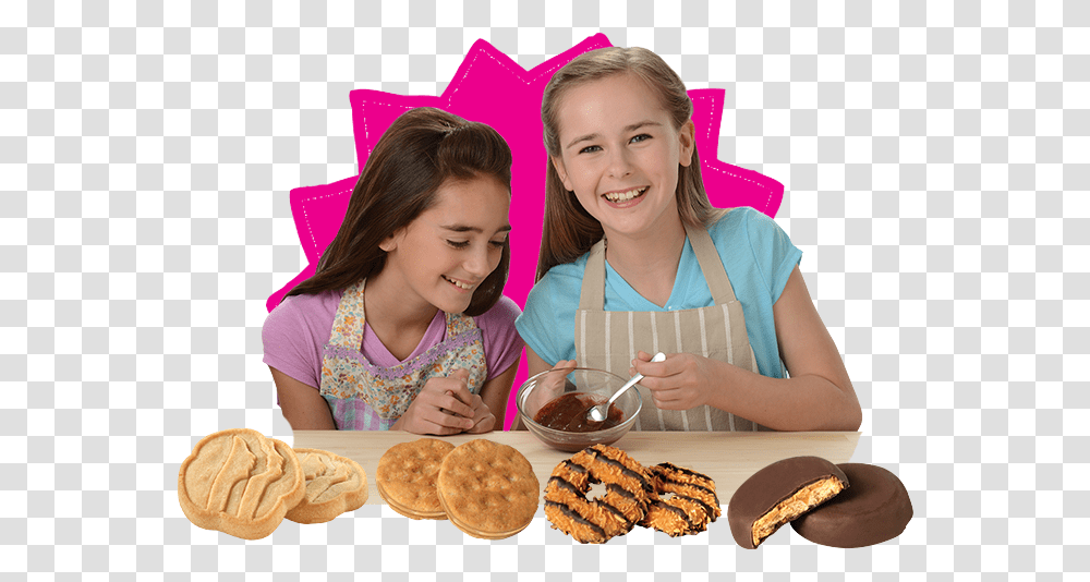 Girl Scouts Cookie Oven Recipes Eating, Person, Human, People, Spoon Transparent Png
