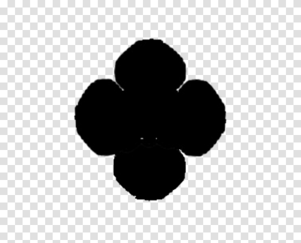 Girl Scouts Of The Usa Scouting Trefoil Girl Scout Cookies, Silhouette, Leaf, Plant, Stencil Transparent Png
