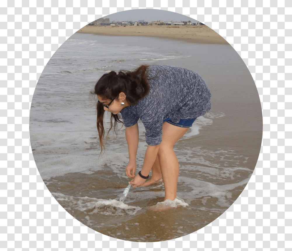 Girl, Sea, Outdoors, Water, Nature Transparent Png