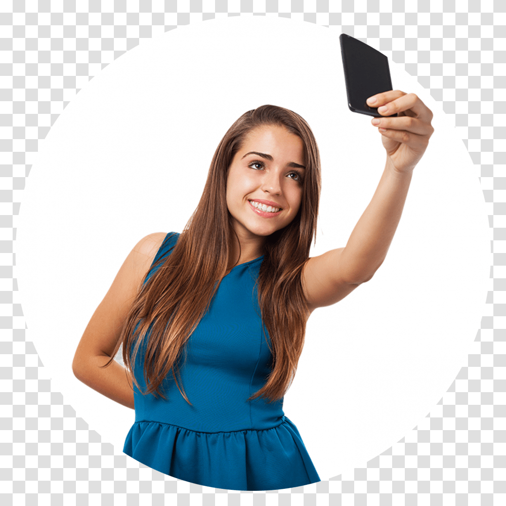 Girl Selfie Girl Taking Selfie, Female, Person, Dress Transparent Png