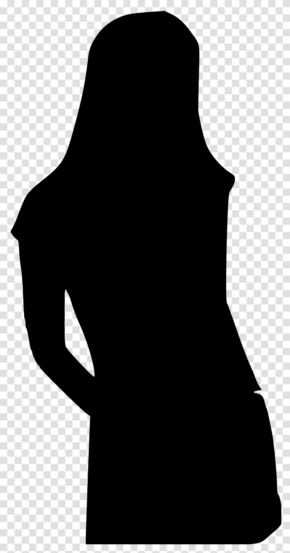 Girl Silhouette, Gray, World Of Warcraft Transparent Png