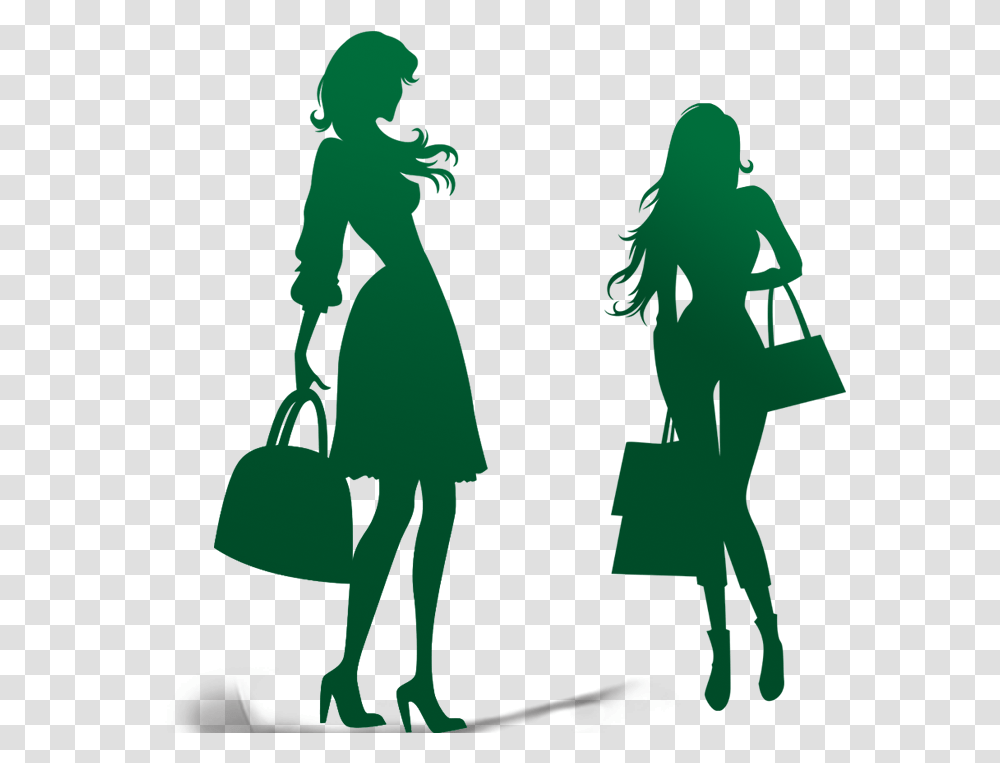 Girl Silhouette, Green, Poster, Advertisement Transparent Png