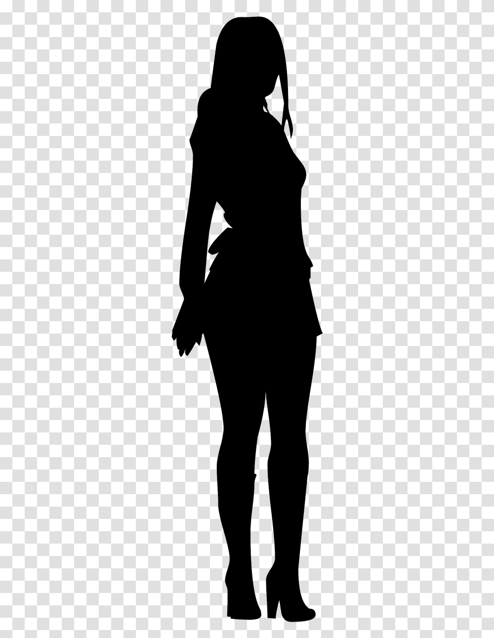 Girl Silhouette, Person, Pattern, Arrow Transparent Png