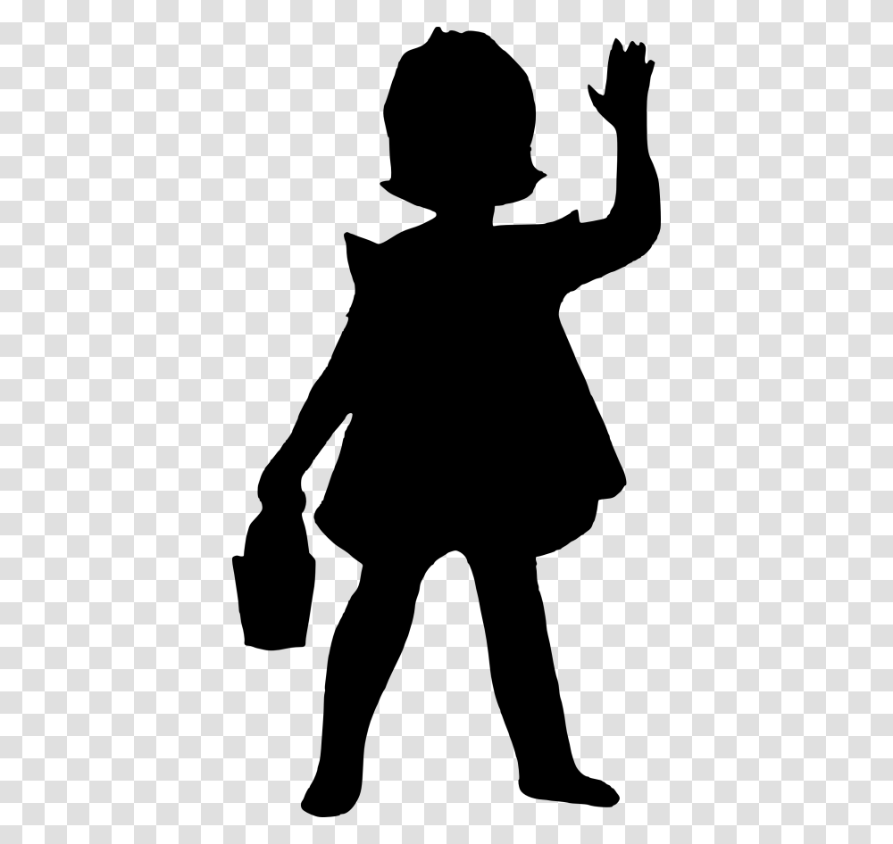 Girl Silhouette Silhouette, Gray, World Of Warcraft Transparent Png