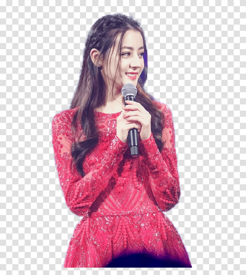 Girl Singing Picture Dilraba Dilmurat, Microphone, Clothing, Person, Female Transparent Png