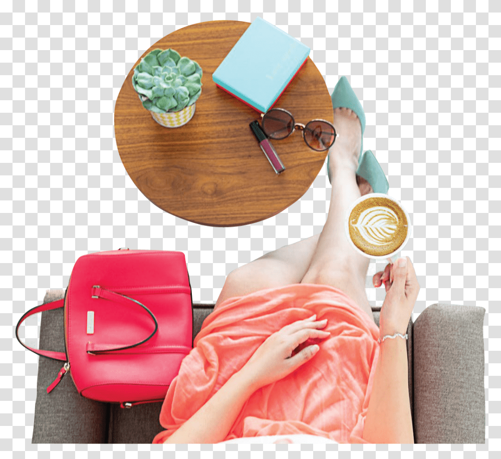 Girl Sitting Coffee Best Gift Saying, Person, Furniture, Accessories, Handbag Transparent Png