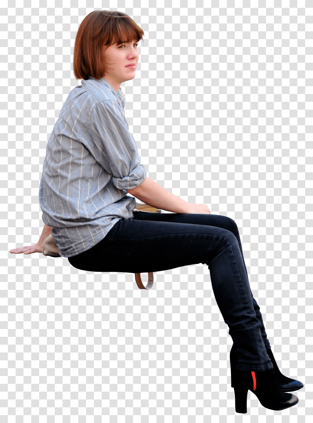 Girl Sitting Down Architextures, Person, Human, Apparel Transparent Png