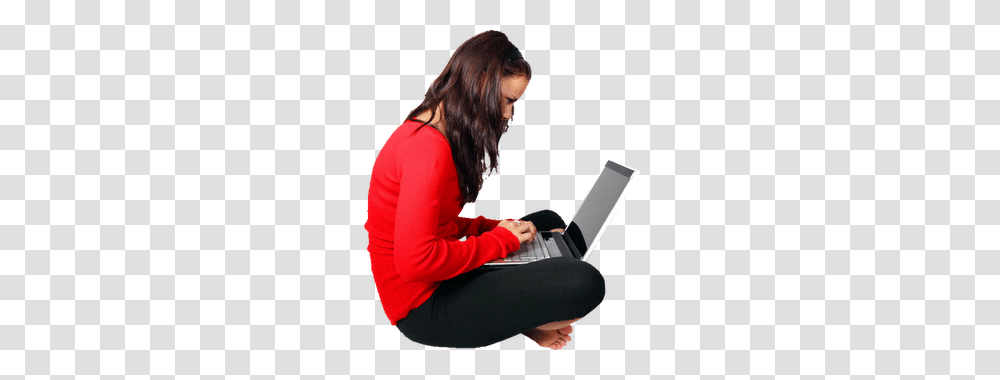 Girl Sitting Laptop Immediate Entourage Stuff To Buy, Pc, Computer, Electronics, Person Transparent Png