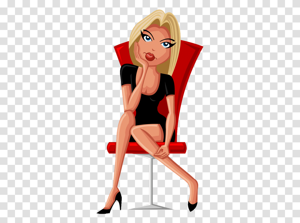 Girl Sitting On Chair Clipart Image Free Download Girl Sitting On Chair Clipart, Toy, Sport, Sports, Kneeling Transparent Png