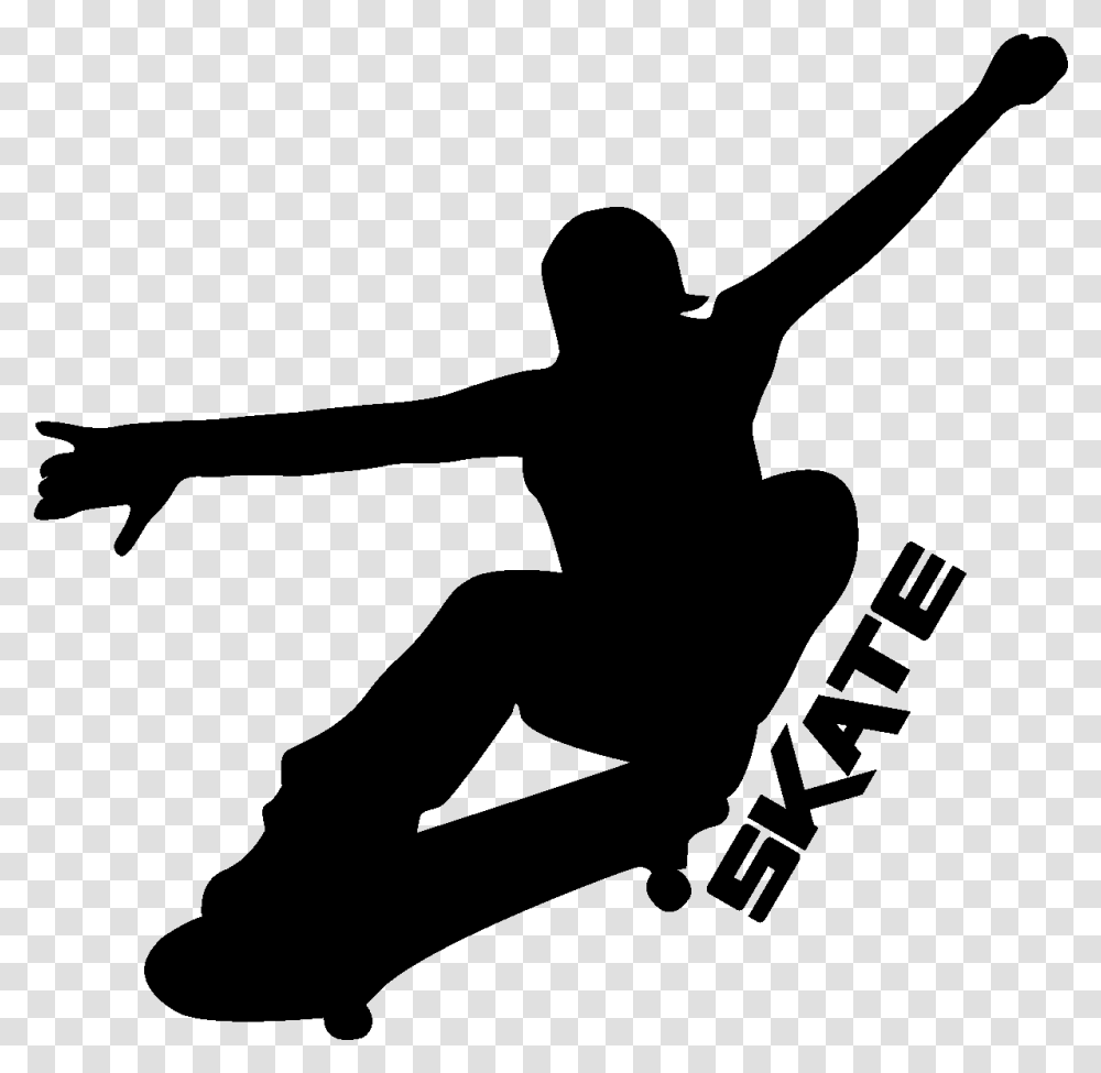 Girl Skateboarder Girl Black And White Clipart, Gray, World Of Warcraft Transparent Png