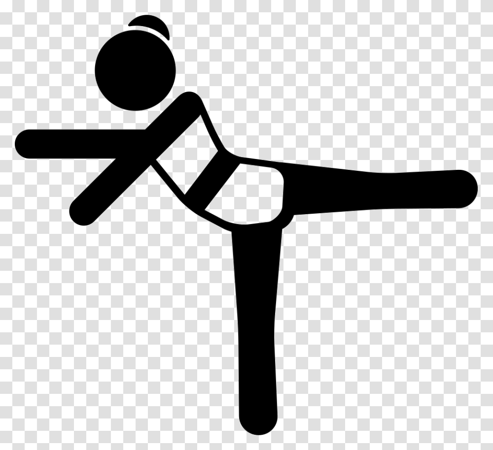 Girl Stretching Left Leg And Arms Scalable Vector Graphics, Hammer, Tool, Stencil, Mattock Transparent Png