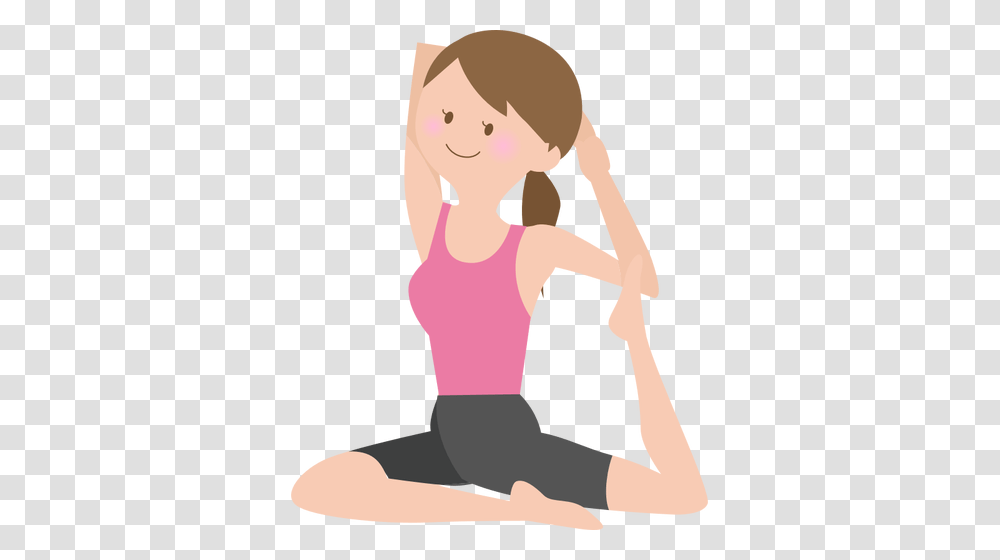 Girl Stretching, Person, Female, Kneeling, Woman Transparent Png