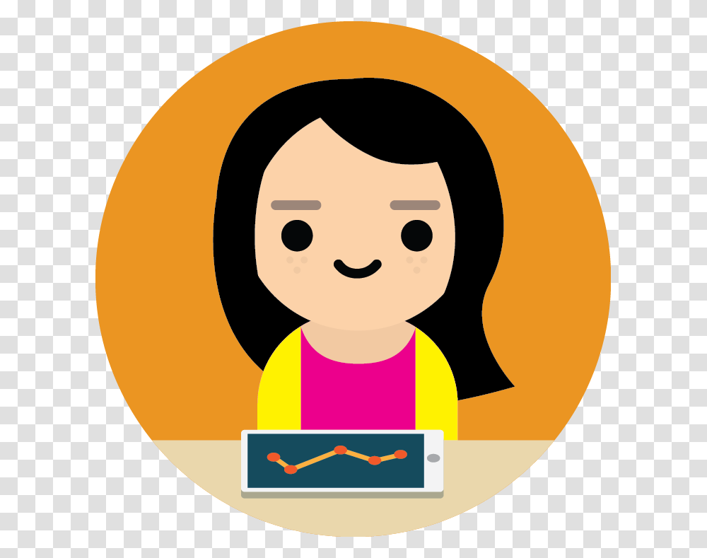 Girl Student Icon, Label, Face, Logo Transparent Png