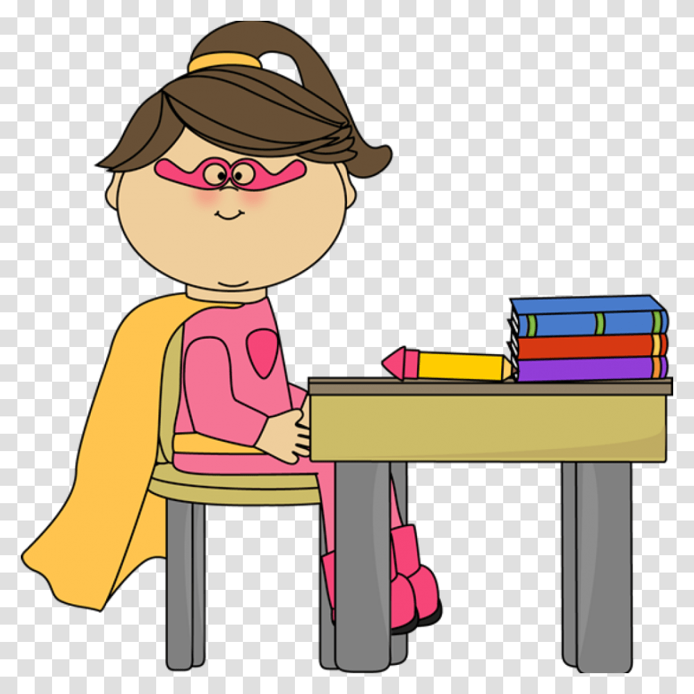 Girl Superhero, Person, Human, Reading, Hat Transparent Png