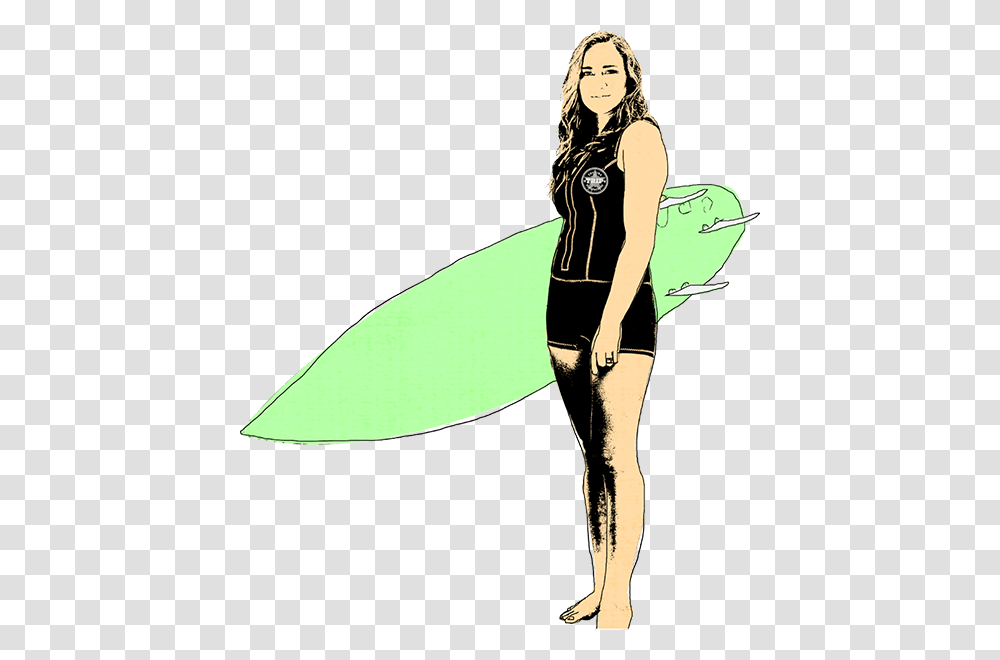 Girl Surfing Pic, Person, Sleeve, Female Transparent Png