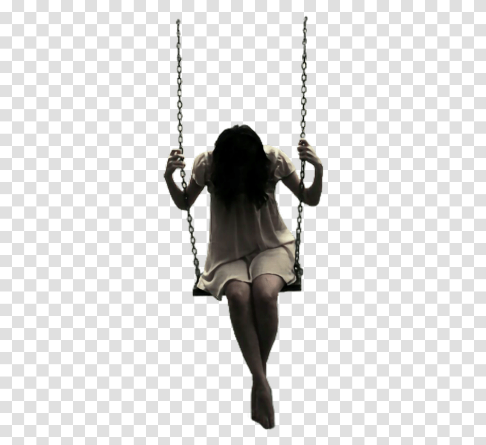 Girl Swing Horror Horrorgirl Sad Girl In Love, Person, Toy, Mannequin Transparent Png