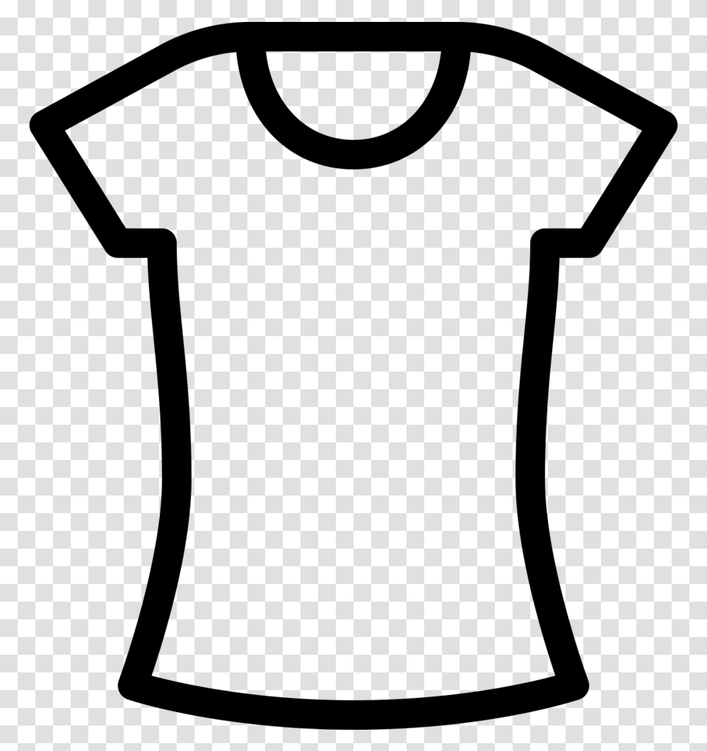 Girl T Shirt Icon Clipart Download T Shirt, Gray Transparent Png