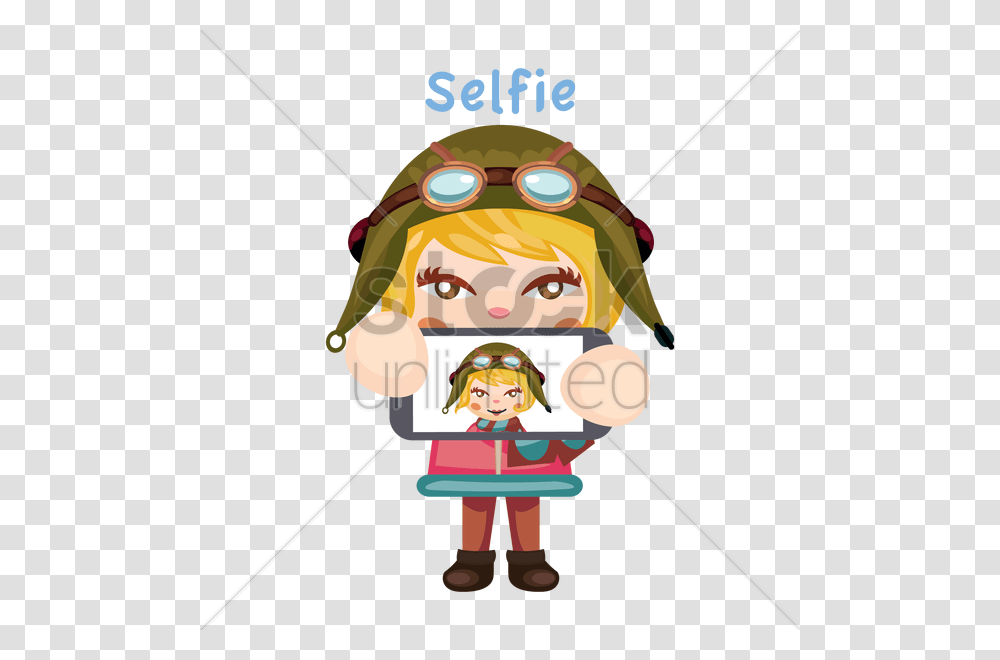 Girl Taking A Selfie Vector Image, Toy, Performer, Costume, Duel Transparent Png