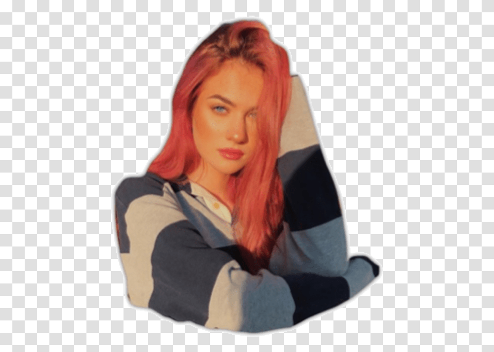 Girl Teen Woman Pretty Beautiful Overlay Pinkhair Kennedy Walsh, Clothing, Person, Female, Face Transparent Png