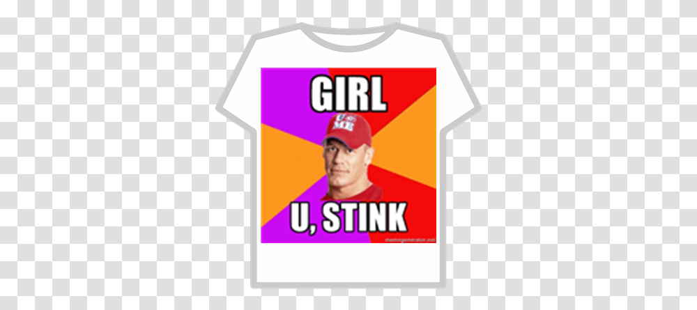 Girl U Stink Wwe 2k15 Wrestling Place Vip Roblox Hoodie Black Hoodie Roblox T Shirt, Clothing, Text, Person, Jersey Transparent Png